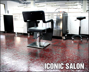 Iconic Salon Pure Metallic Floor Example