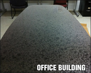 Office Building Pure Metallic Floor Coating Example
