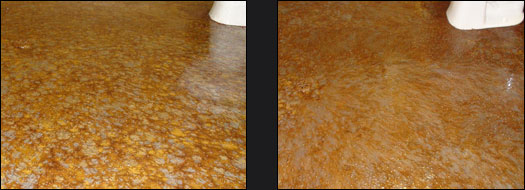 Pure Metallic - Sloped Floor Mishape Example